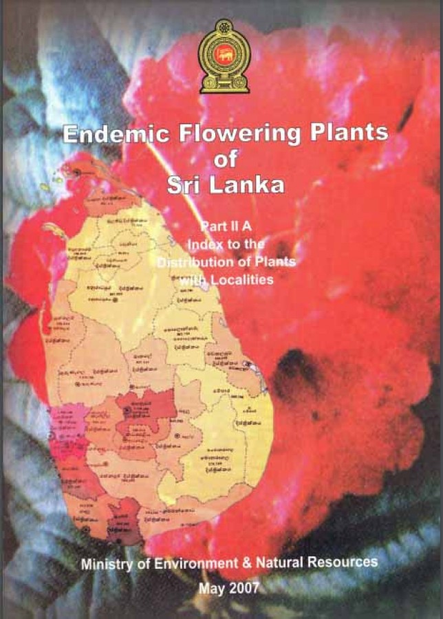 F - Endemic flowering plants of Sri Lanka - Part II A - Index to the distribution of plants with localities